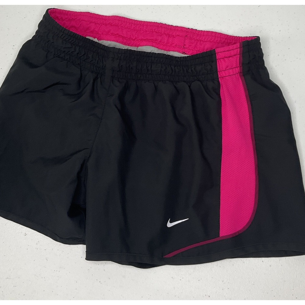 Nike Shorts Sz S Tempo Running Lined Dri-Fit Athletic Training Pink Black Womens